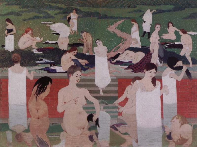 Bathing on a Summer Evening, Felix Vallotton